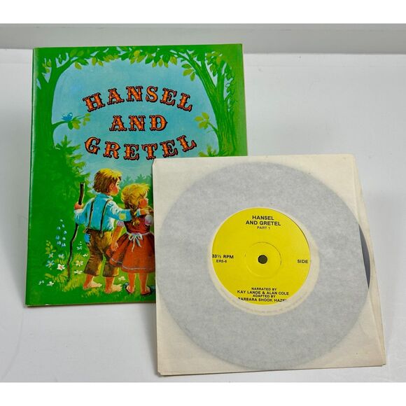 Vntg Hansel and Gretel Book & Record Barbara Shook Hazen 1970 Nostalgia Children - Picture 1 of 11
